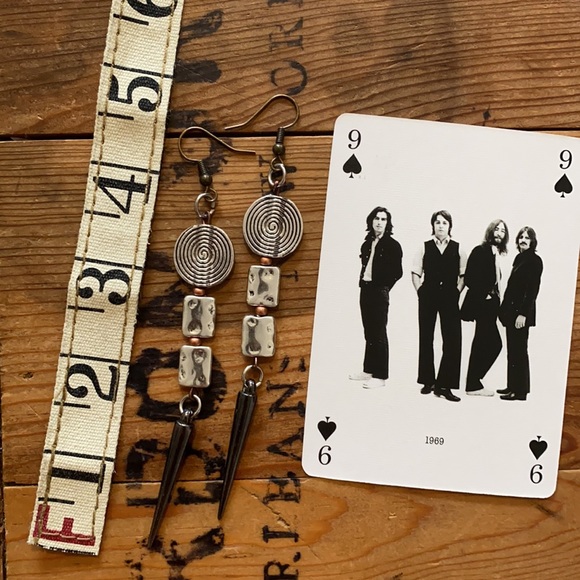 1 PAIR LEFT upcycled earrings FREE WITH A PURCHASE - Picture 15 of 17